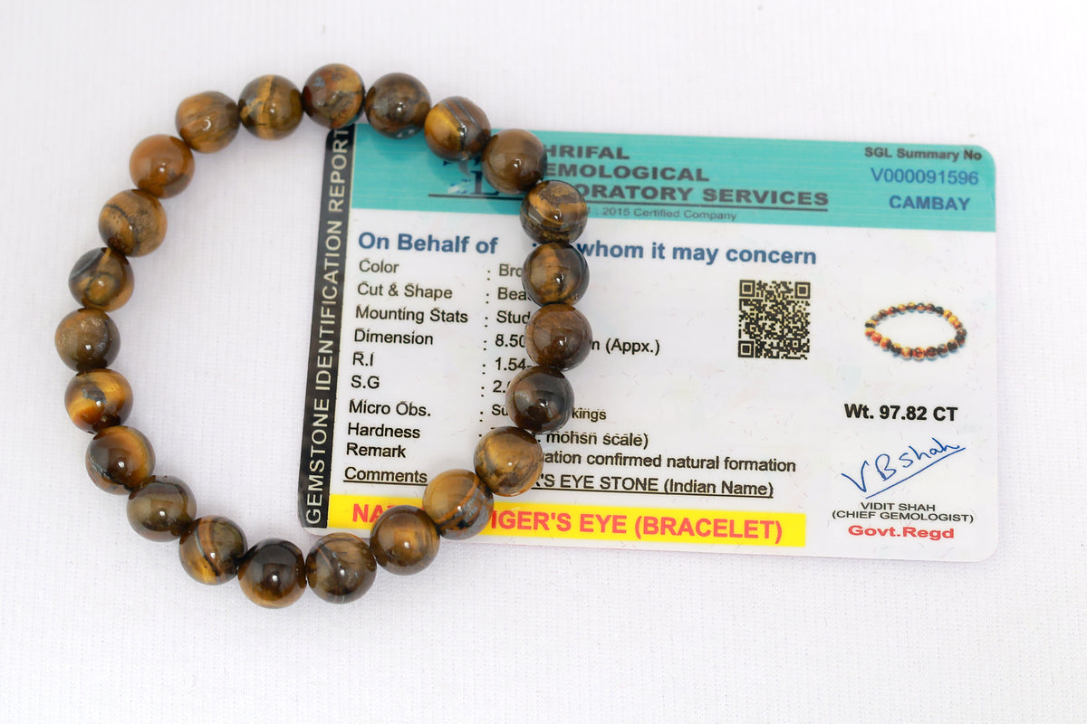 Tiger Eye Bracelet| Certified Authentic