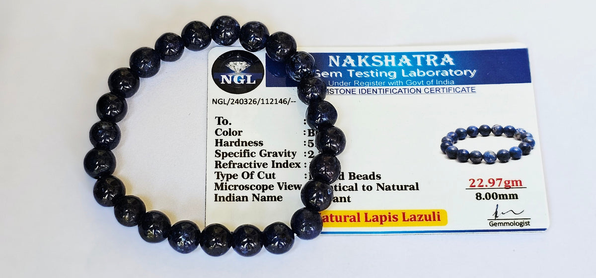 Lapis Lazuli-Third Eye Chakra- Certified Authentic