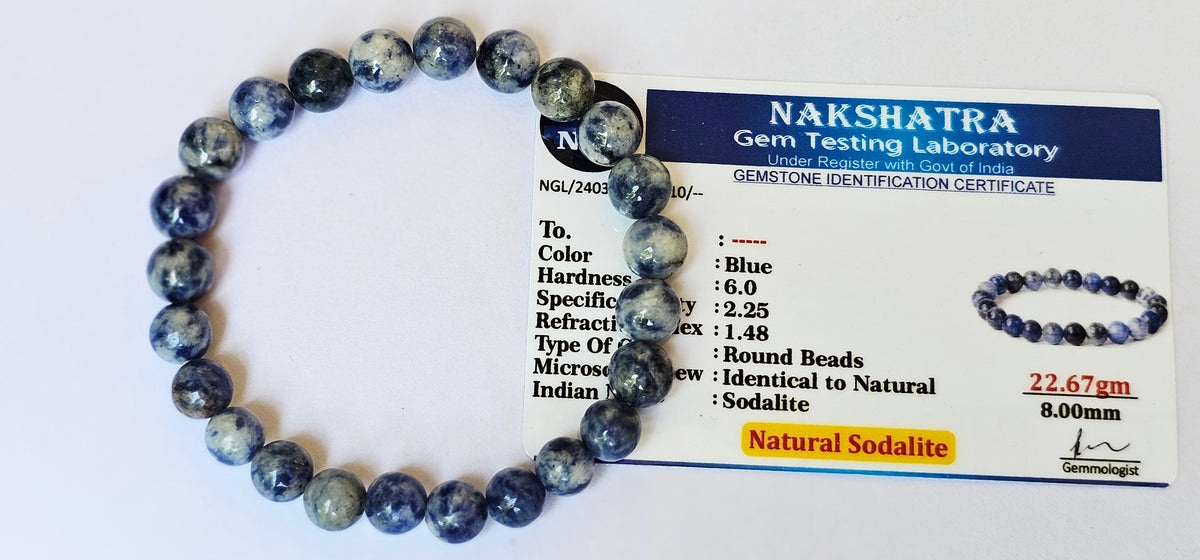 Sodalite- Throat Chakra- Certified Authentic