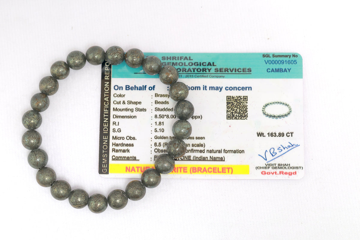 Pyrite Type 1 Bracelet| Certified Authentic