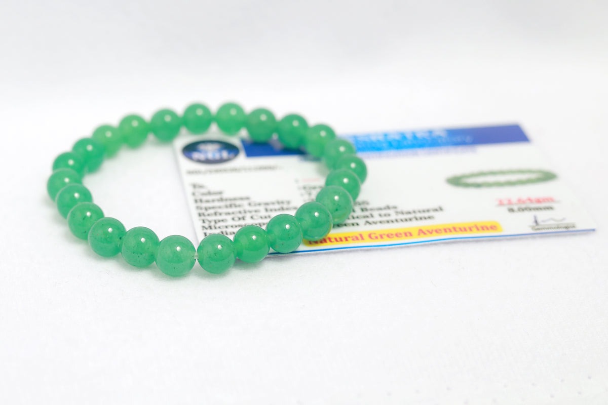 Green Aventurine Bracelet| Certified Authentic