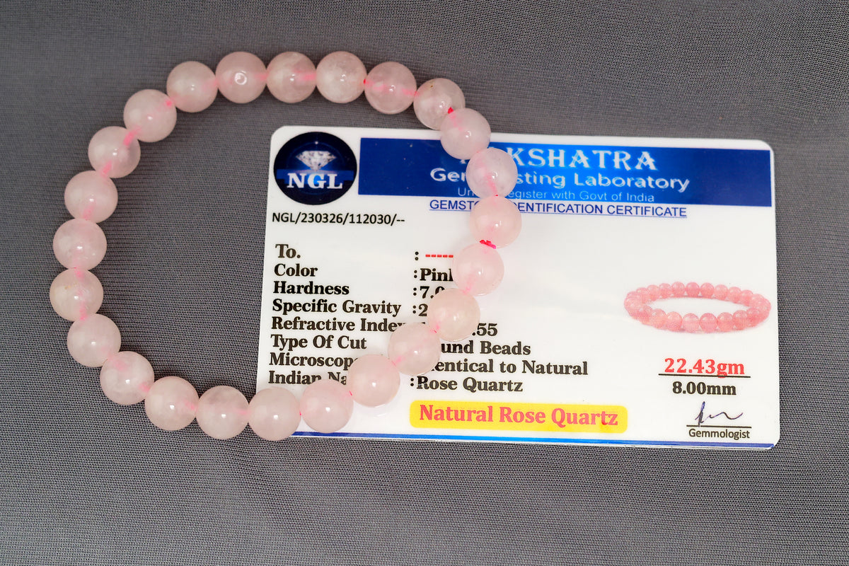 Rose Quartz - Heart Chakra- Certified Authentic