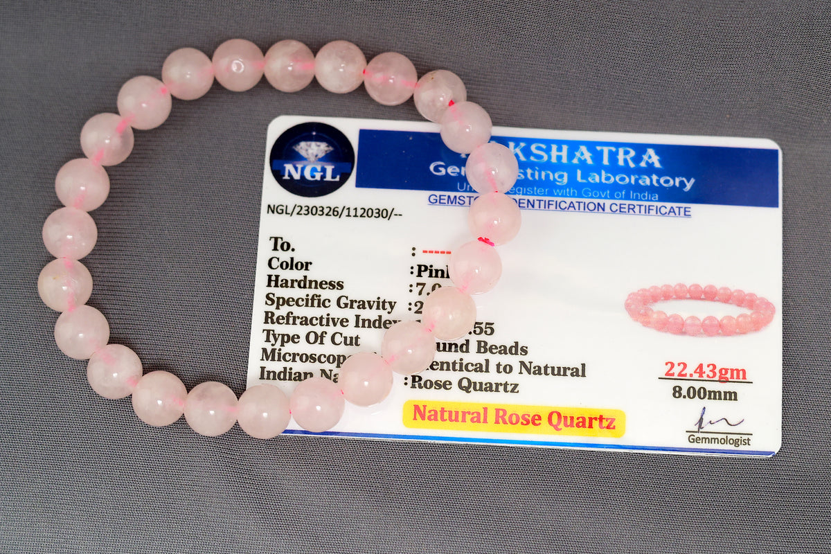 Rose Quartz - Heart Chakra- Certified Authentic