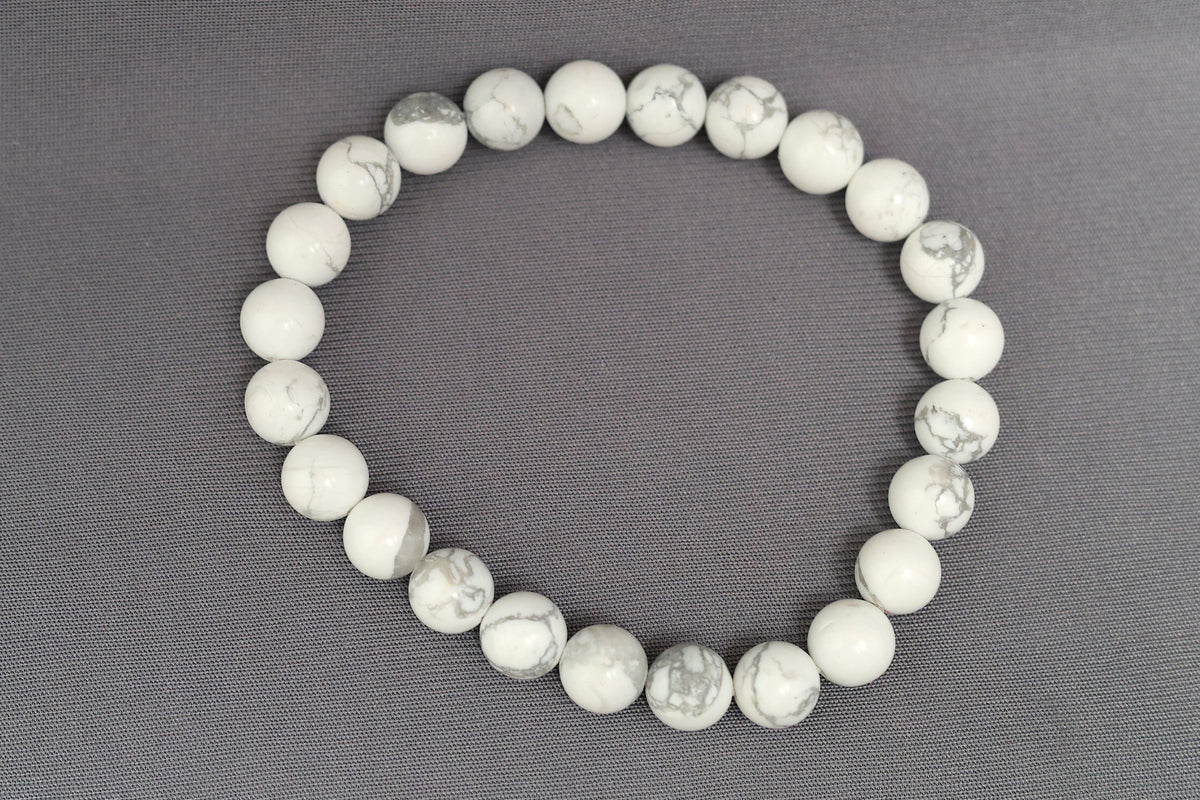 White Howlite Healing Bracelet| Certified Authentic