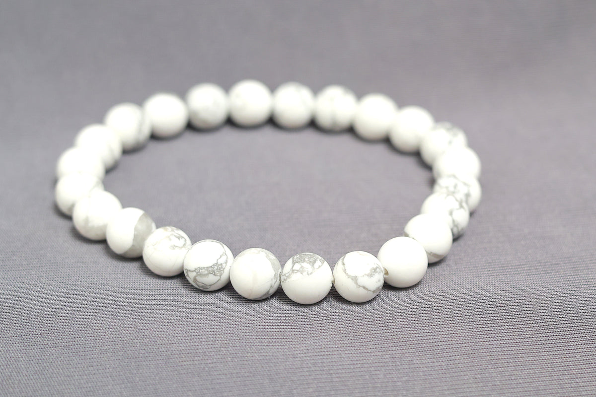 White Howlite Healing Bracelet| Certified Authentic