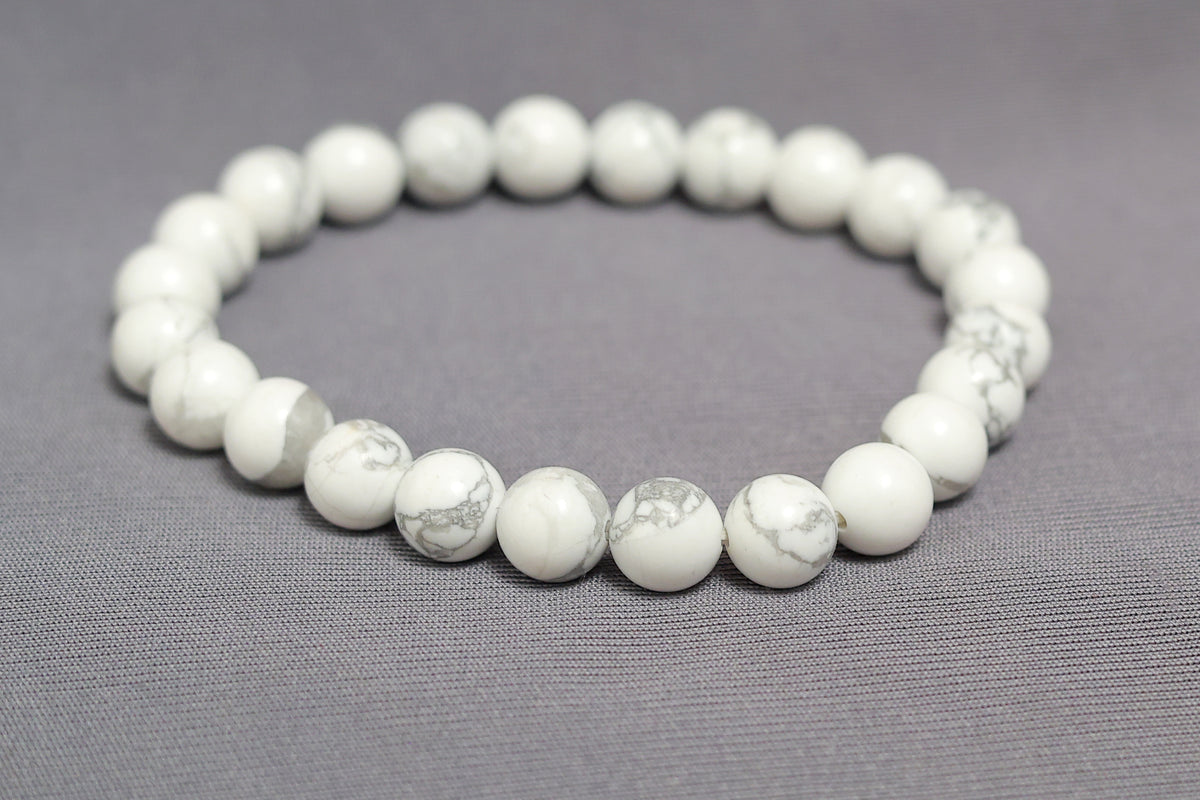 White Howlite Healing Bracelet| Certified Authentic