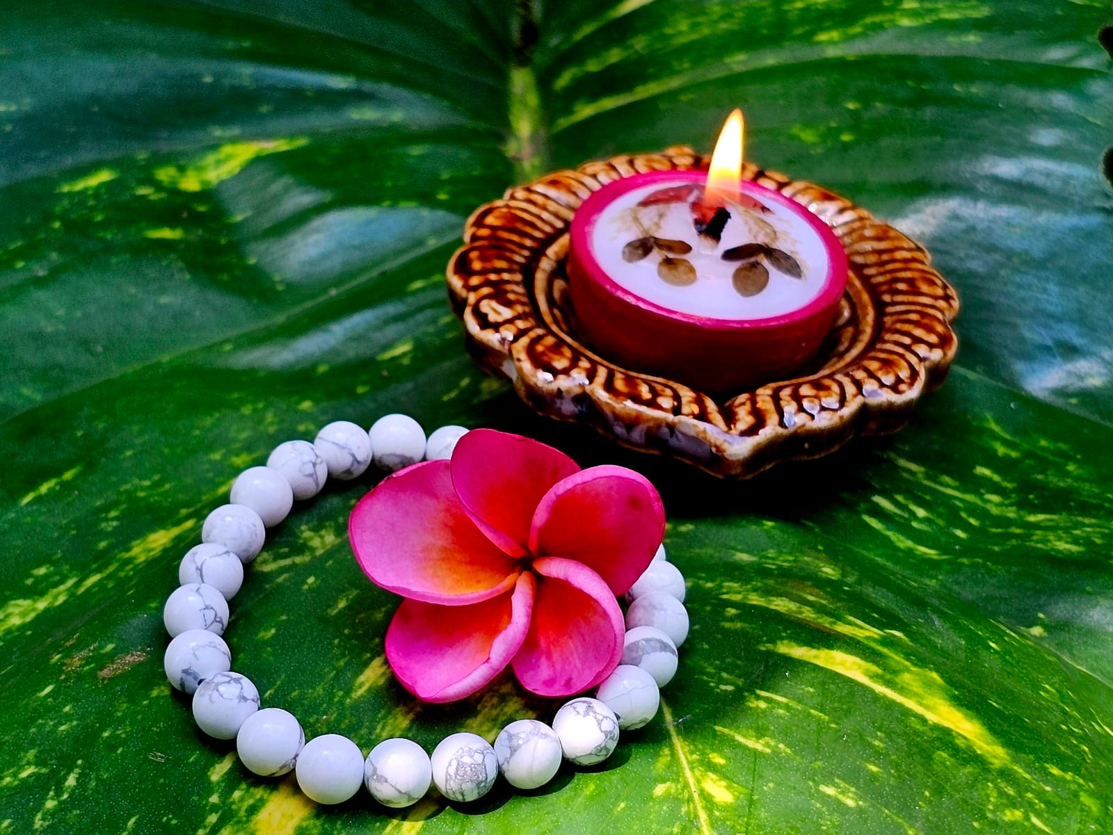 White Howlite Healing Bracelet| Certified Authentic