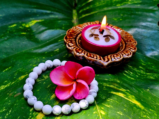 White Howlite Healing Bracelet| Certified Authentic