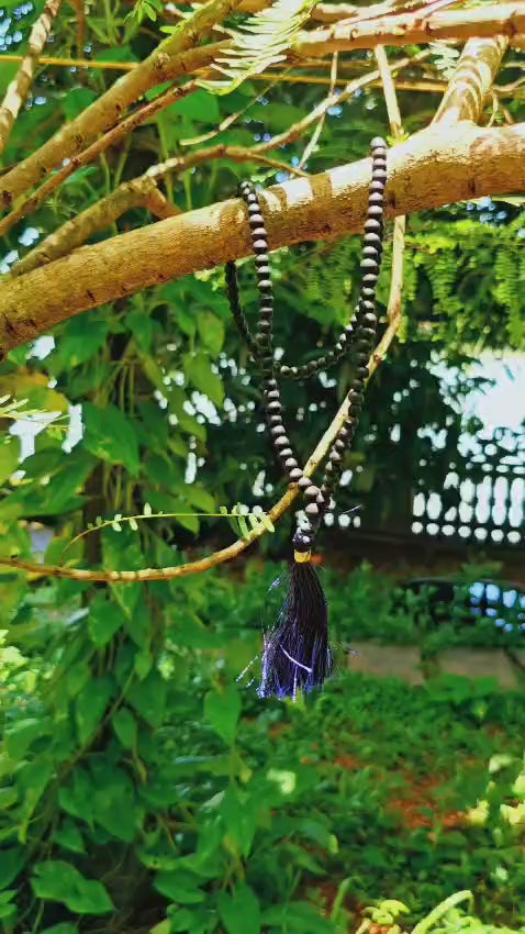 Karungali Mala for Spiritual Wear–6 mm Polished Beads| Certified Authentic